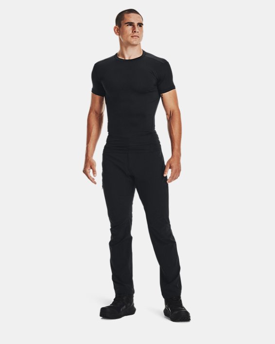Heren T-shirt Tactical HeatGear® Compression met korte mouwen, Black, pdpMainDesktop image number 2